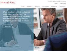 Tablet Screenshot of hancockfirm.com